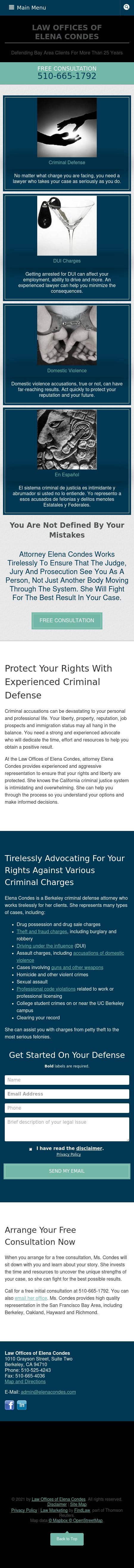 Law Offices of Elena Condes - Berkeley CA Lawyers