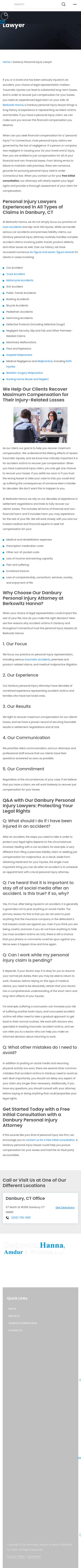 Berkowitz Hanna Malpractice & Injury Lawyers - Danbury, CT - Danbury CT Lawyers