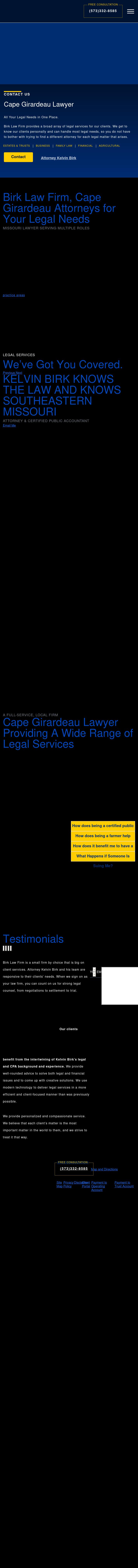 Birk Law Firm, L.C. - Cape Girardeau MO Lawyers