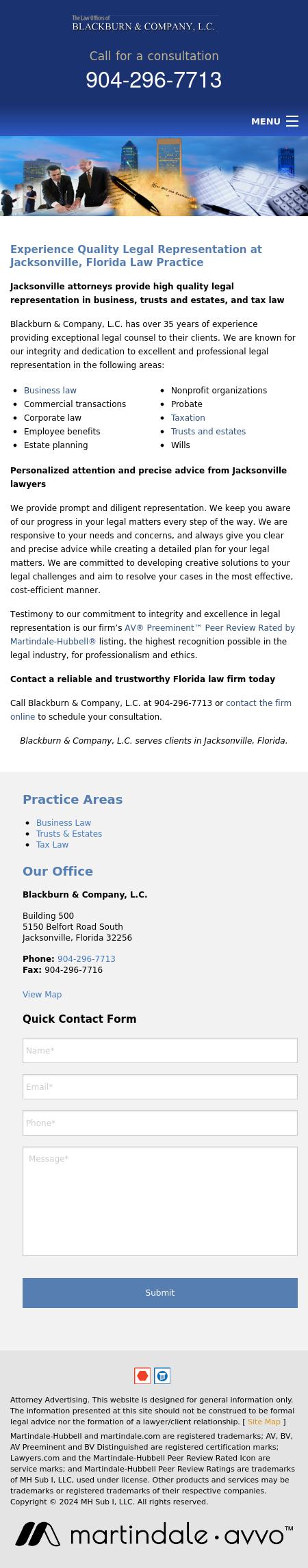 Blackburn, Dennis L - Jacksonville FL Lawyers