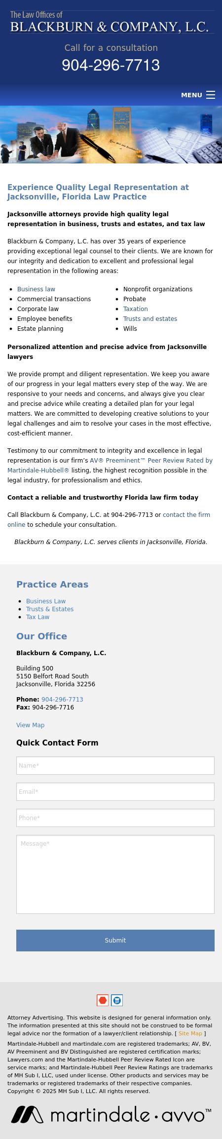 Blackburn, Dennis L - Jacksonville FL Lawyers