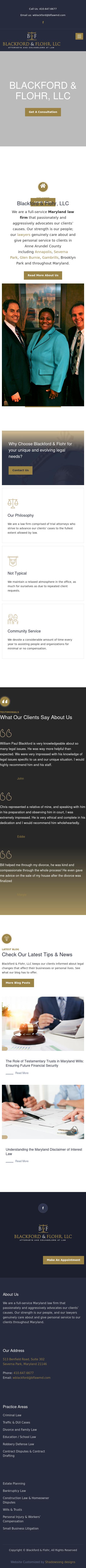 Blackford & Flohr, LLC - Towson MD Lawyers