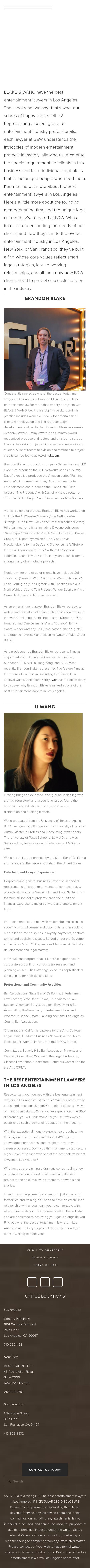 Blake and Wang P.A - Los Angeles, CA, United States CA Lawyers