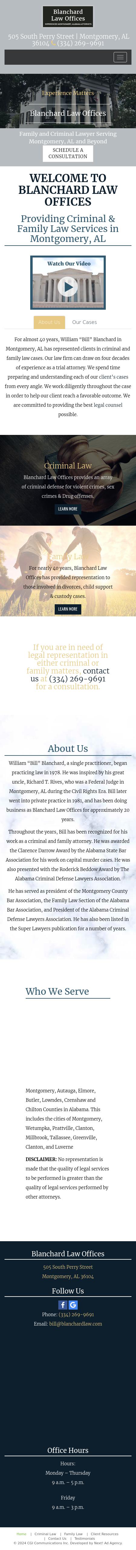 Blanchard, William R - Montgomery AL Lawyers