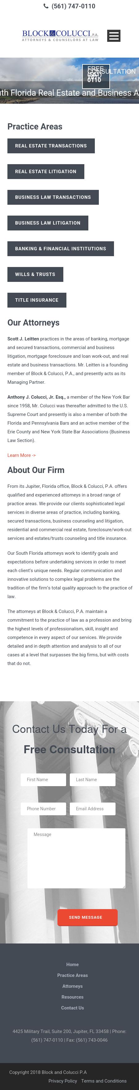 Block & Colucci PA - Jupiter FL Lawyers