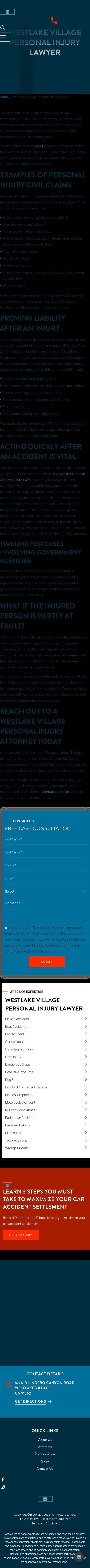 Block LLP Injury Law Firm - Westlake Village CA Lawyers