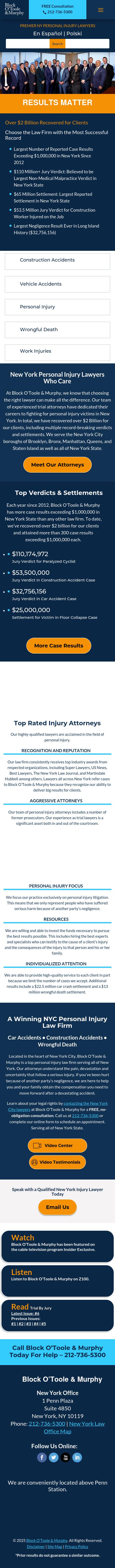 Block O'Toole & Murphy - New York NY Lawyers