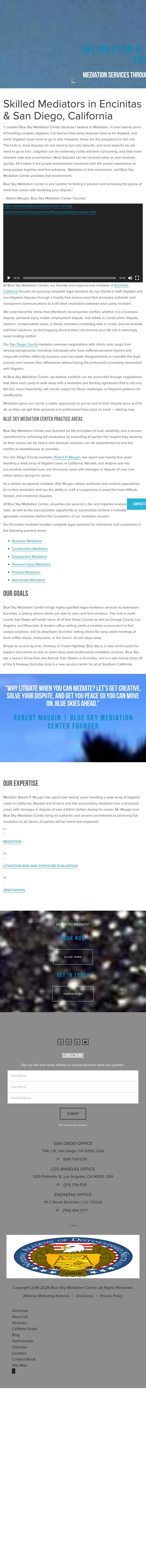 Blue Sky Mediation Center - San Diego CA Lawyers
