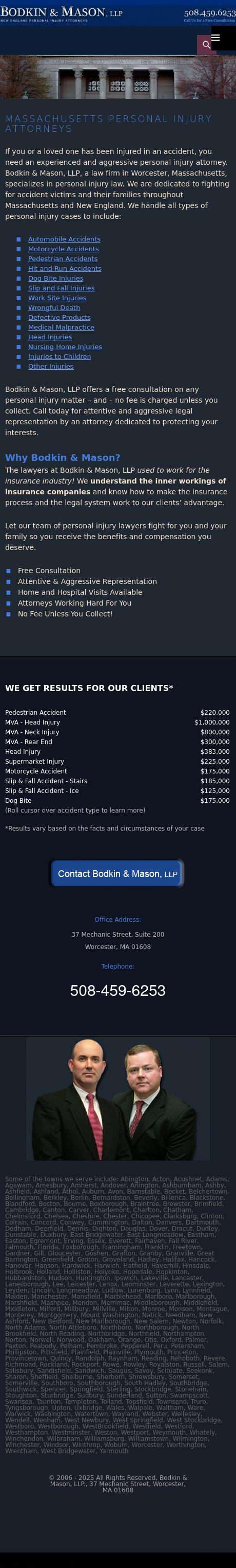 Bodkin & Mason, LLP - Worcester MA Lawyers