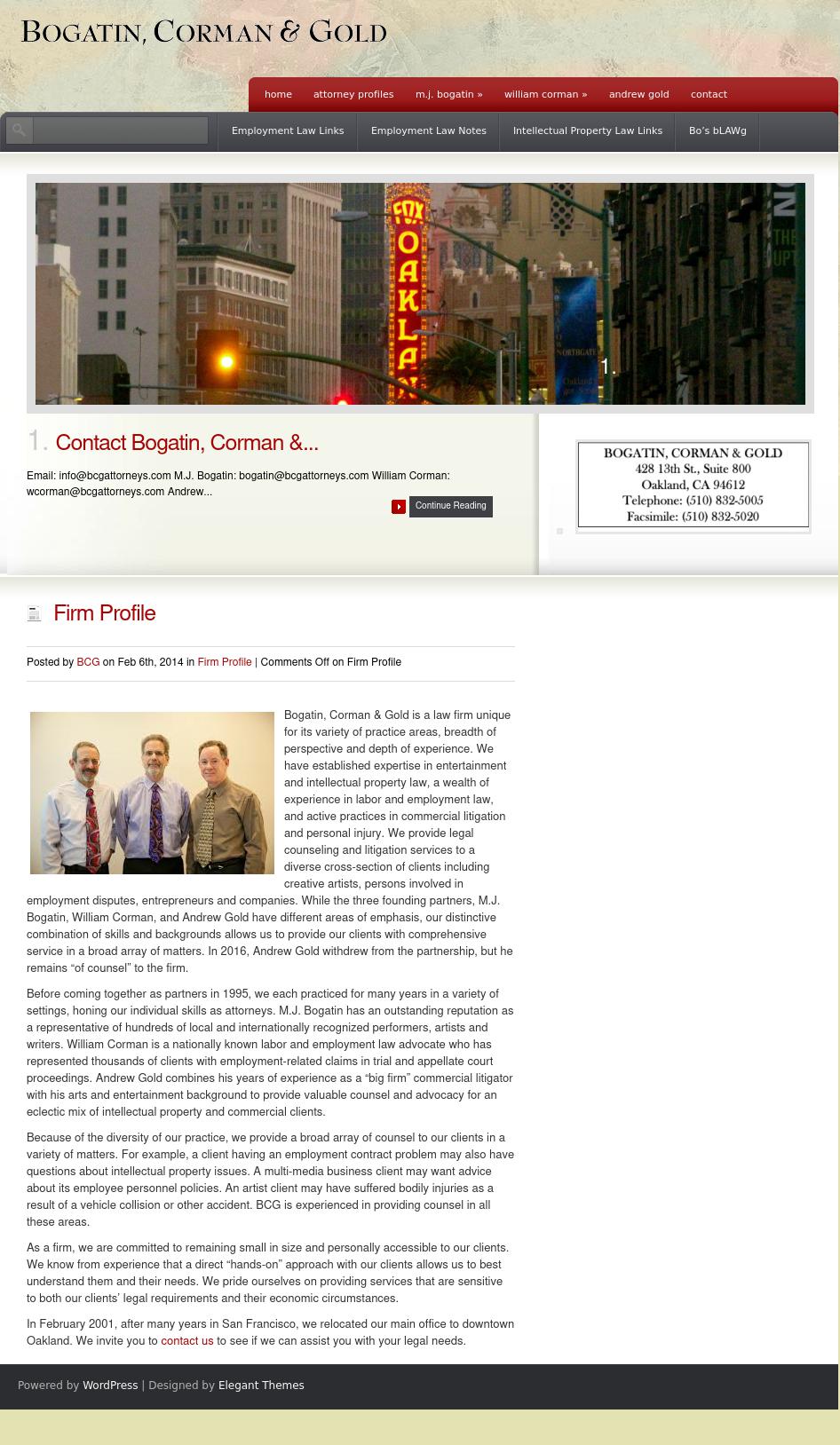 Bogatin Corman & Gold Attorneys At Law - Oakland CA Lawyers