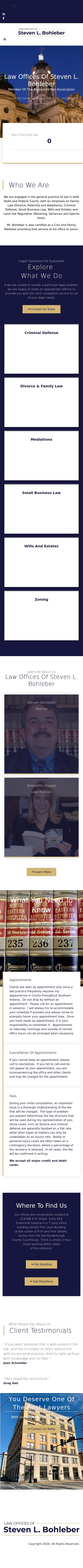 Bohleber Steven L - Evansville IN Lawyers