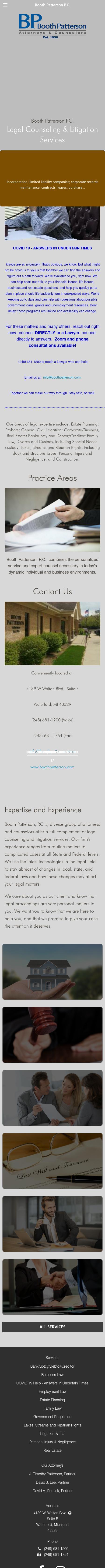 Booth Patterson P.C. - Waterford MI Lawyers