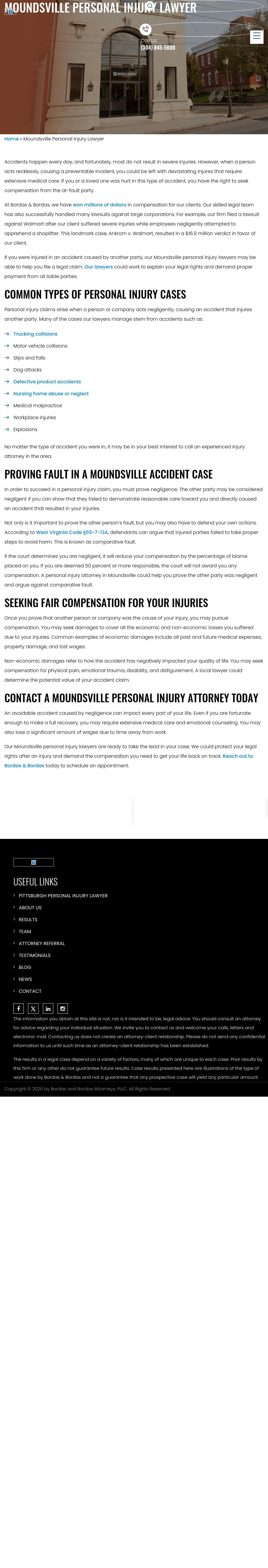Bordas and Bordas Attorneys, PLLC - Moundsville WV Lawyers