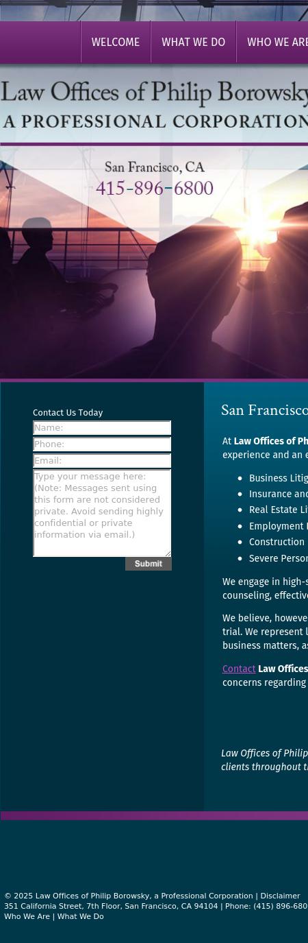 Borowsky & Hayes LLP - San Francisco CA Lawyers