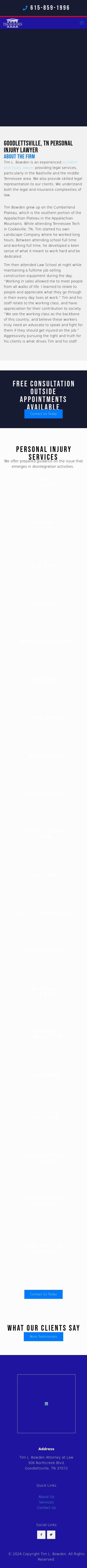 Bowden Tim L - Goodlettsville TN Lawyers