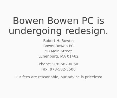 Bowen & Bowen, LLP - Lunenburg MA Lawyers