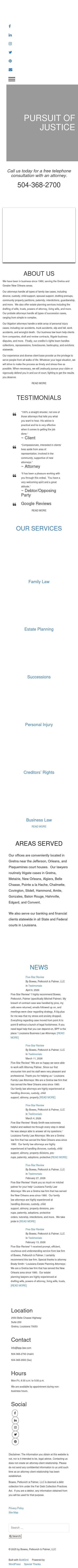 Bowes, Petkovich & Palmer, LLC - Gretna LA Lawyers