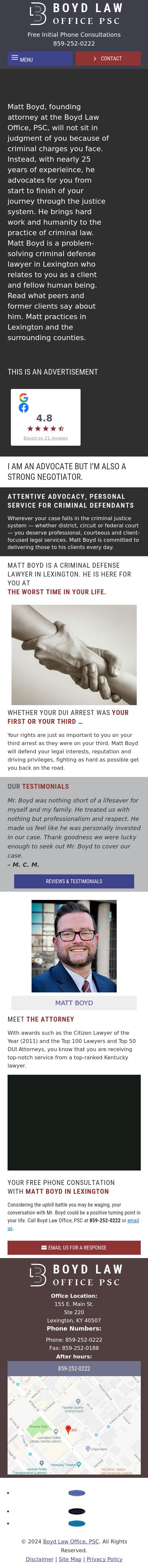 Boyd Law Office - Lexington KY Lawyers