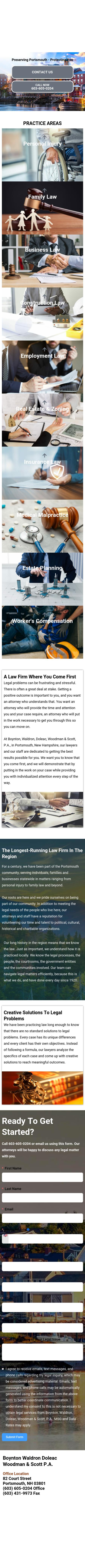 Boynton, Waldron, Doleac, Woodman & Scott, P.A. - Portsmouth NH Lawyers
