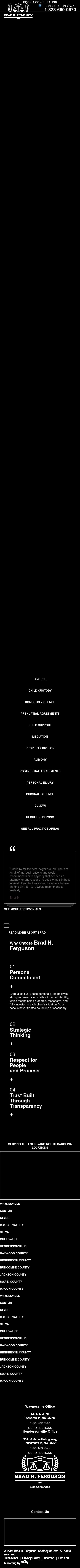 Brad H. Ferguson Attorney at Law PLLC - Hendersonville NC Lawyers