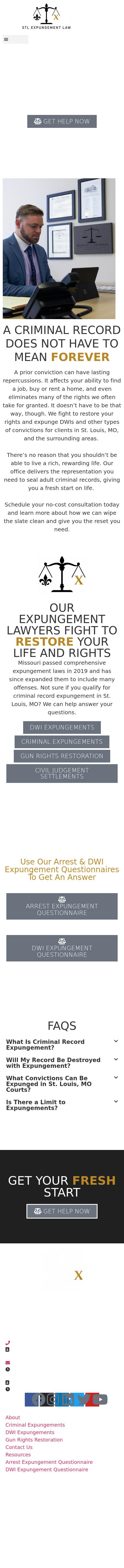 Bradley Chapman - St. Louis Expungement Law - St. Louis MO Lawyers