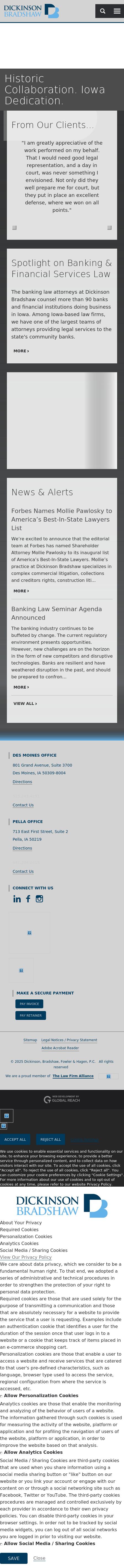 Bradshaw Fowler Proctor & Fairgrave, P.C. - Des Moines IA Lawyers