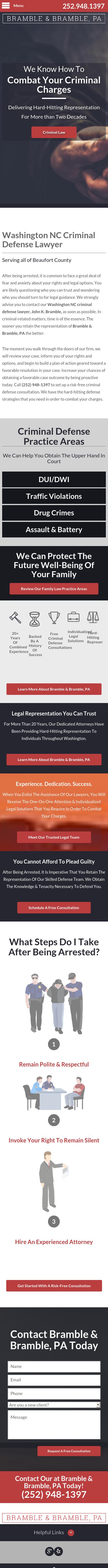 Bramble & Bramble, PA - Washington NC Lawyers