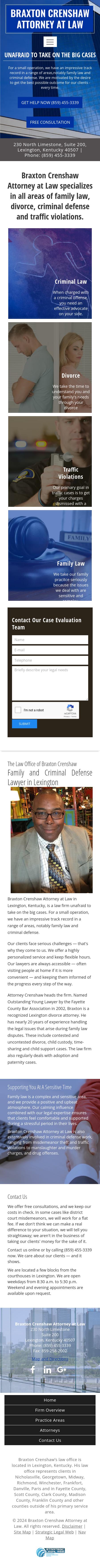 Braxton Crenshaw Attorney at Law - Lexington KY Lawyers