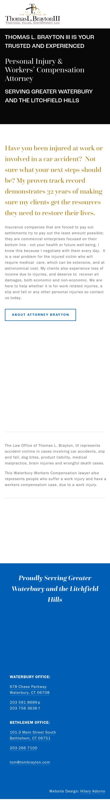 Brayton Thomas L. III - Waterbury CT Lawyers