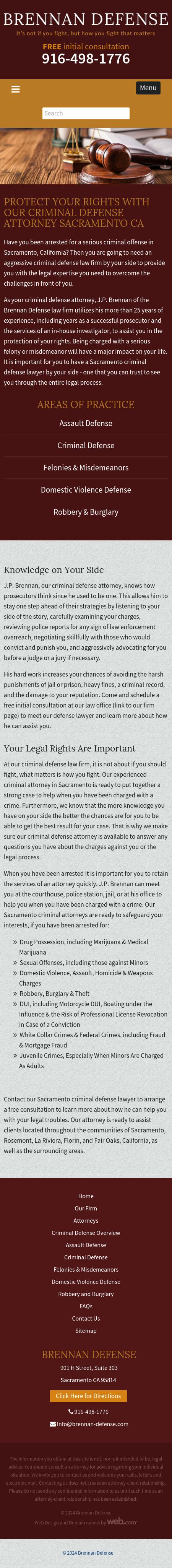 Brennan Defense - Sacramento CA Lawyers