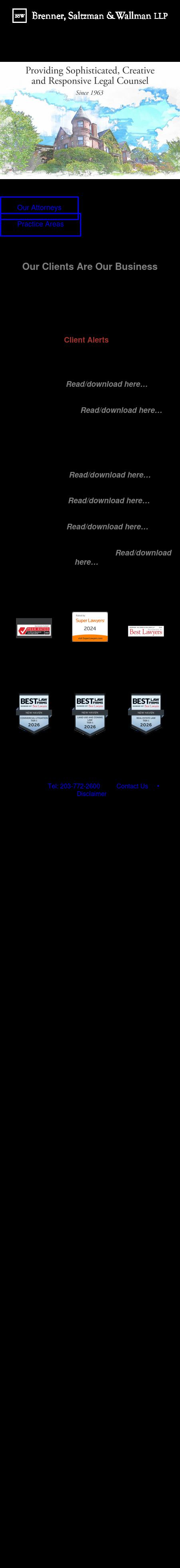Brenner: Saltzman & Wallman Llp - New Haven CT Lawyers