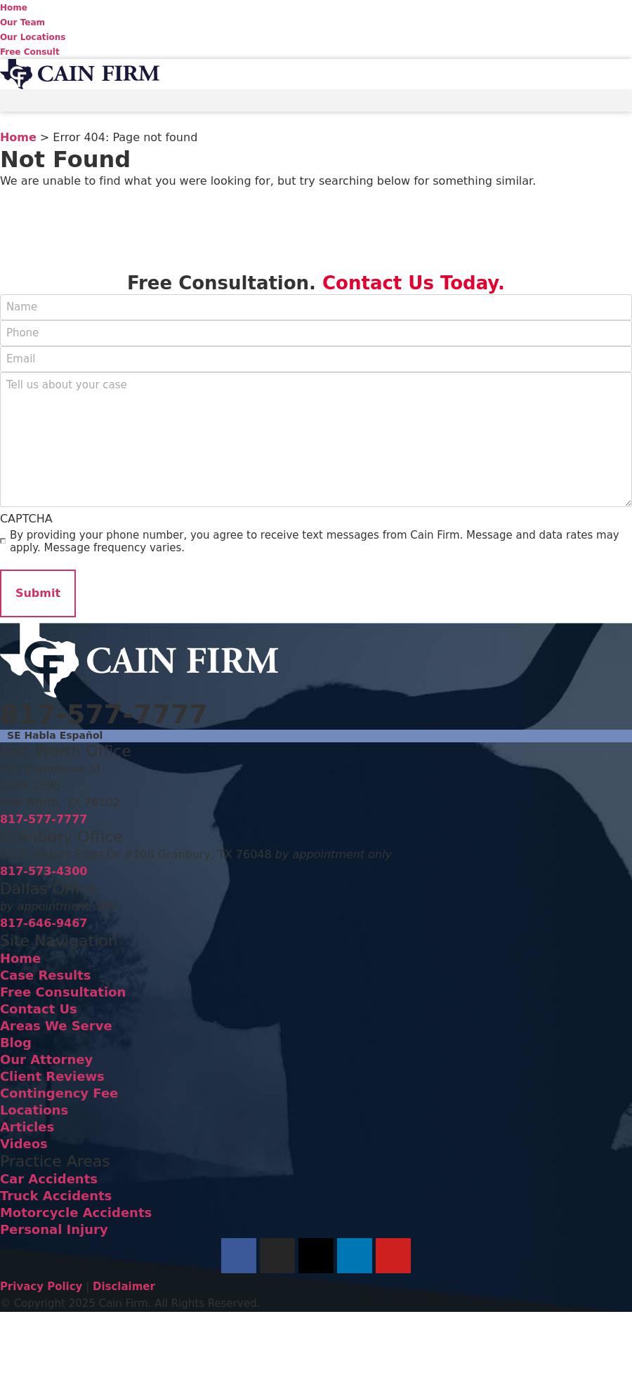 Cain Law Firm - Granbury TX Lawyers