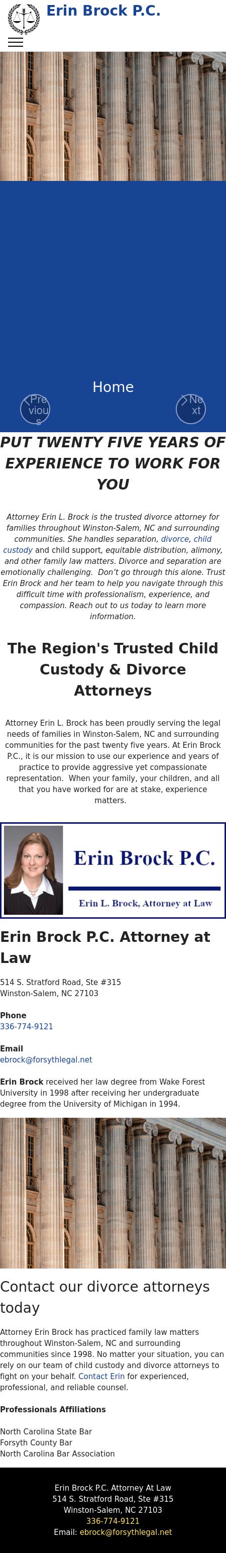 Brock, Erin PC - Winston Salem NC Lawyers