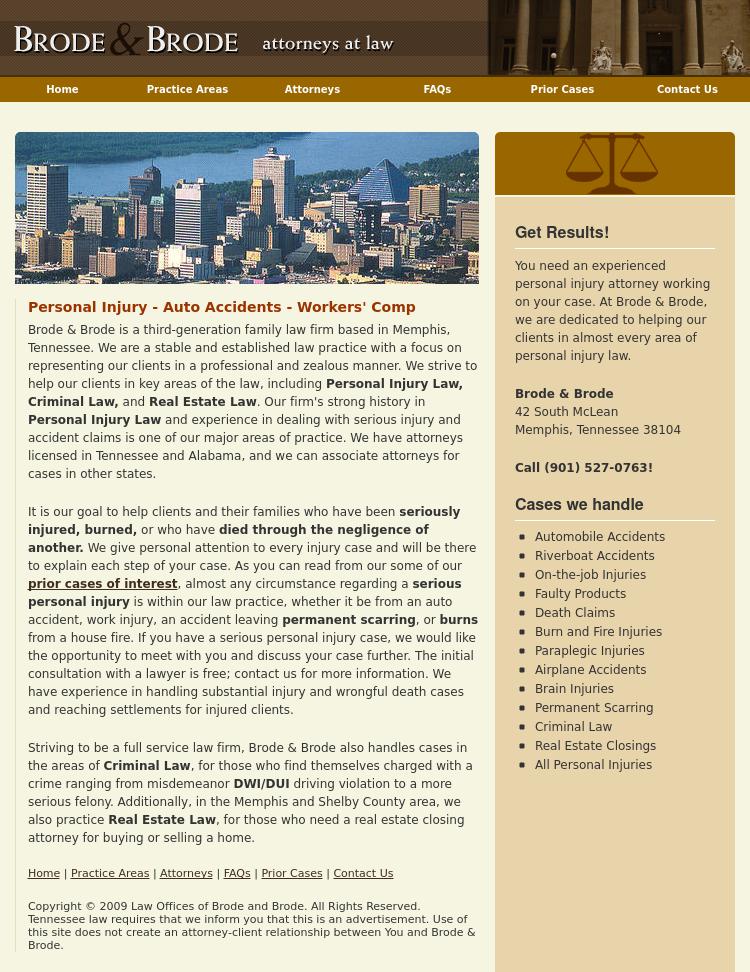 Brode, Robert M - Memphis TN Lawyers