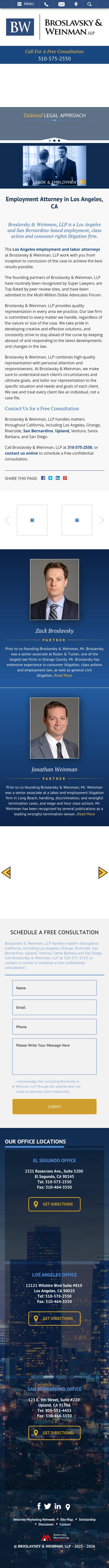 Broslavsky & Weinman, LLP - Los Angeles CA Lawyers