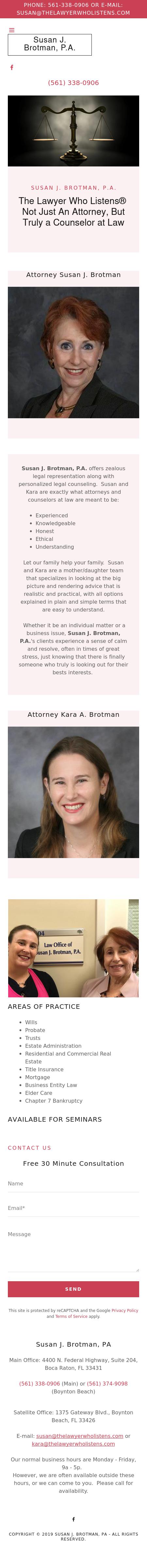 Brotman, Susan J - Boca Raton FL Lawyers
