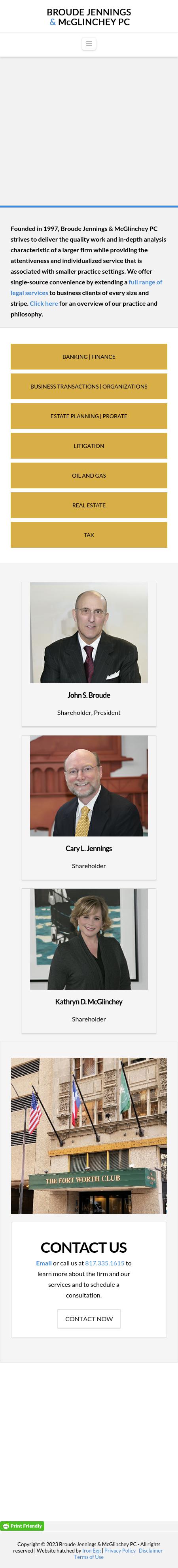 Broude, Smith & Jennings, P.C. - Fort Worth TX Lawyers