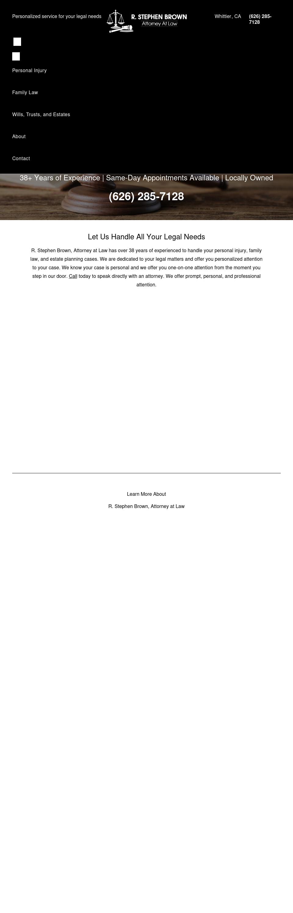Brown, R Stephen Law Offices Of - San Gabriel CA Lawyers