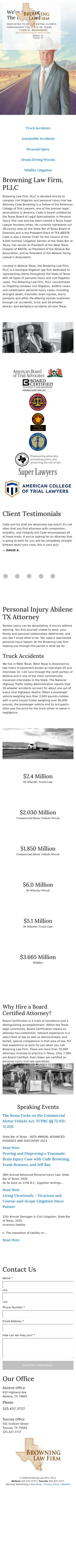 Browning Law Firm, PLLC - Abilene TX Lawyers