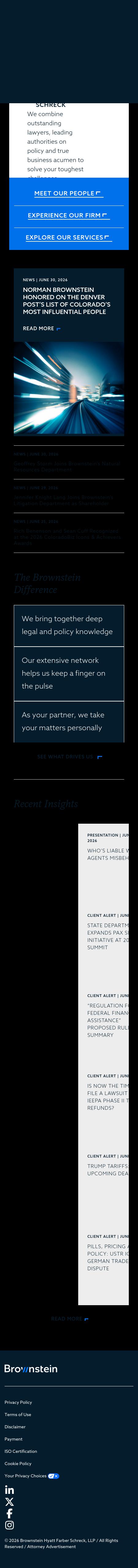 Brownstein Hyatt Farber Schreck - Las Vegas NV Lawyers