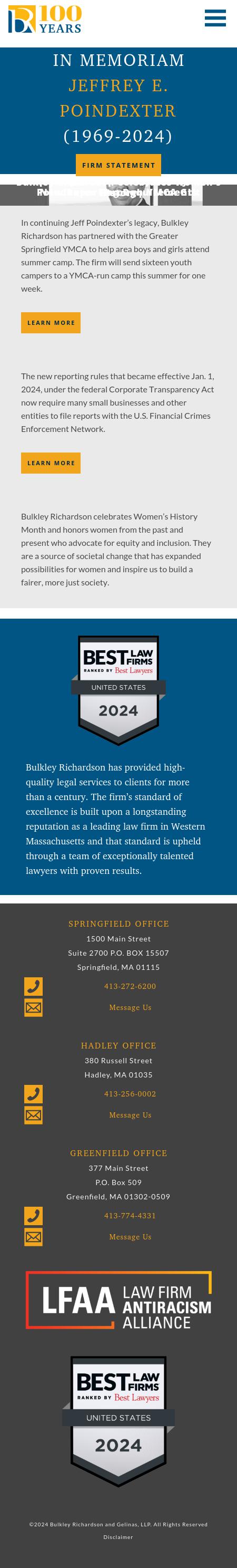 Bulkley, Richardson and Gelinas, LLP - Boston MA Lawyers