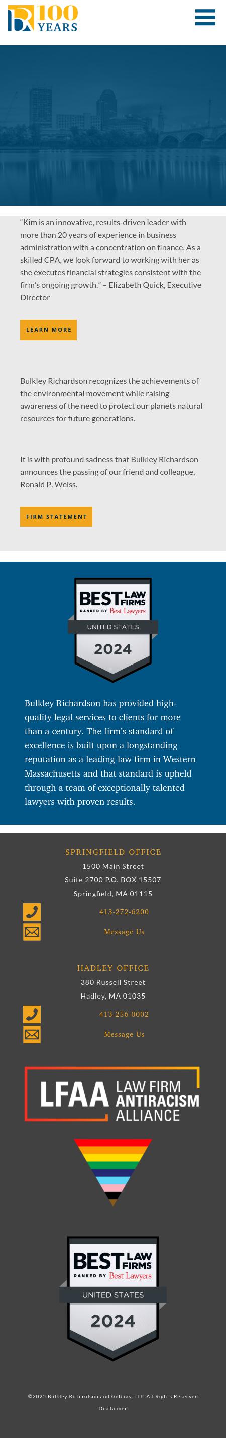 Bulkley, Richardson and Gelinas, LLP - Boston MA Lawyers