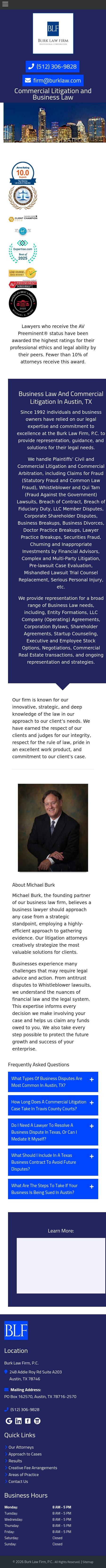 Burk Law Firm, P.C. - Austin TX Lawyers