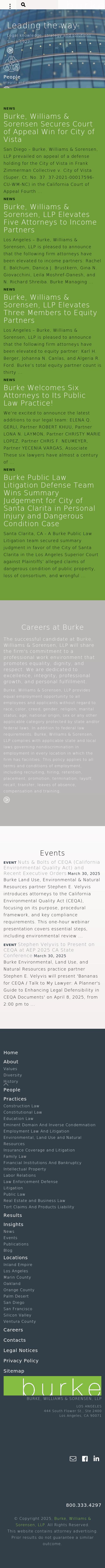 Burke, Williams & Sorensen, LLP - Los Angeles CA Lawyers