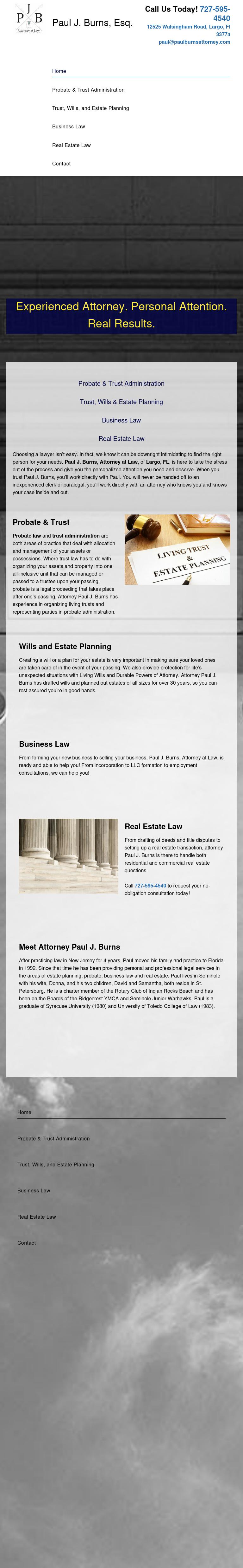 Burns Paul J - Largo FL Lawyers