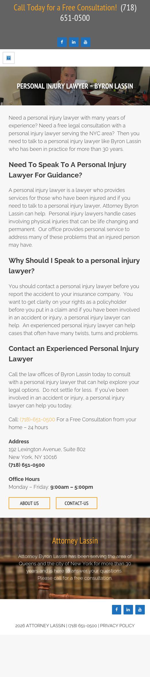 Byron Lassin, Attorney at Law - Hollis NY Lawyers