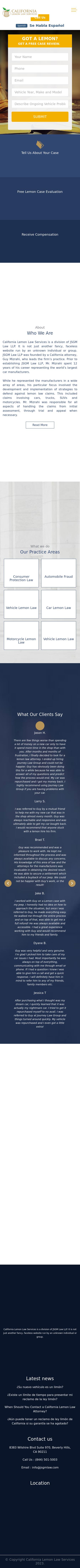California Lemon Law Services a division of Journey Law Group - Beverly Hills CA Lawyers