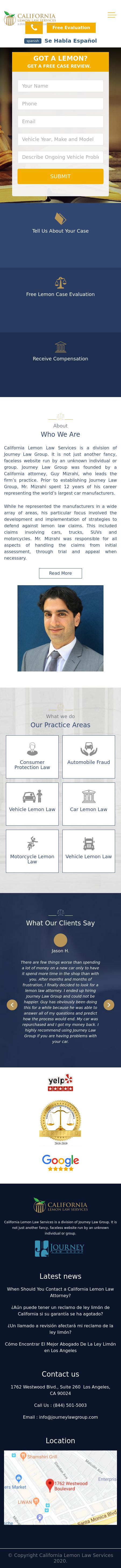 California Lemon Law Services a division of Journey Law Group - Los Angeles CA Lawyers