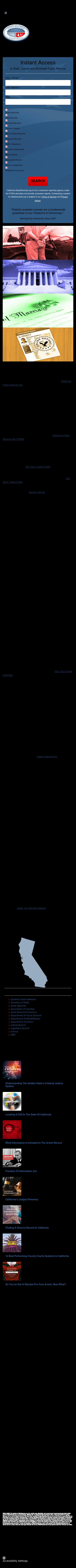 California State Records - Sacramento CA Lawyers