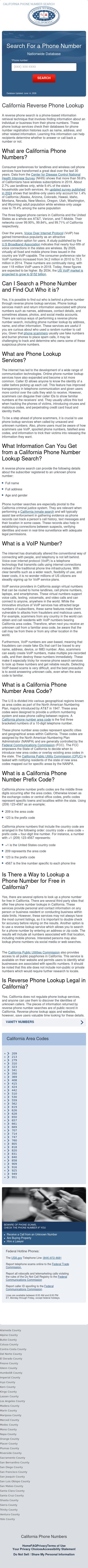 California Phone Numbers - Sacramento CA Lawyers